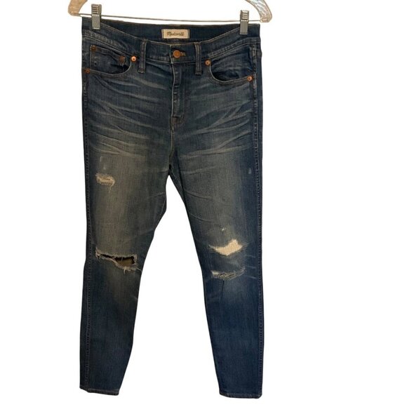 Madewell 9" High Riser Skinny Skinny: Rip and Repair Edition - Picture 3 of 6